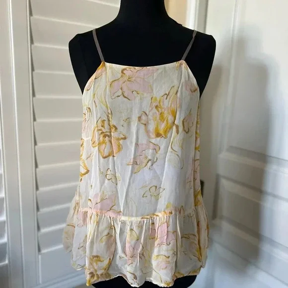 HD in Paris x Anthropologie | Joselyn Floral Cami Top - Size M - Picture 3 of 8